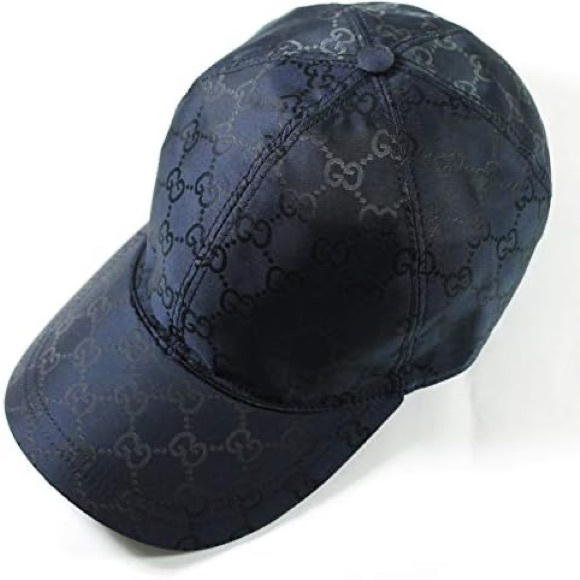 Gucci GG Nylon Baseball Cap, Navy - Picture 2 of 9
